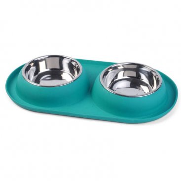 Twin Bowl Feeding Tray S/S