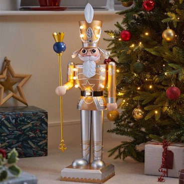 InLit Nutcracker - Gold & White