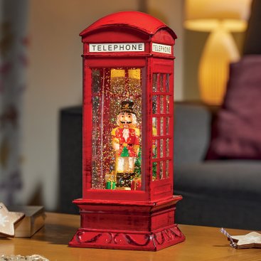 SnowSwirl Nutcracker Telephone Box