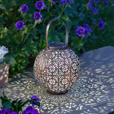 Cream damasque lantern deals