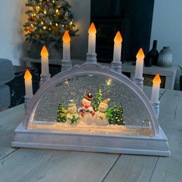 SnowSwirl Frosty Candle Bridge