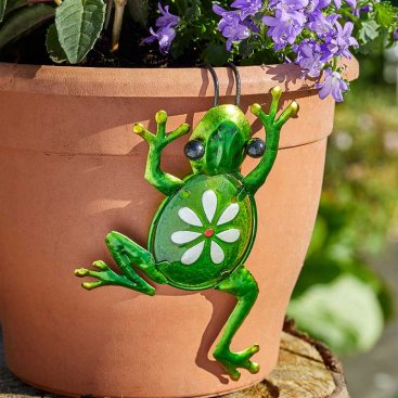 Fancy Frog Pot Hanger, Mixed Case