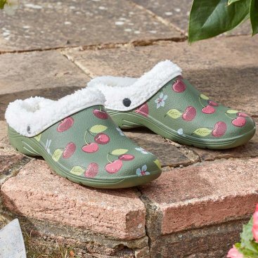Comfi Fleece Clogs Cherry S5