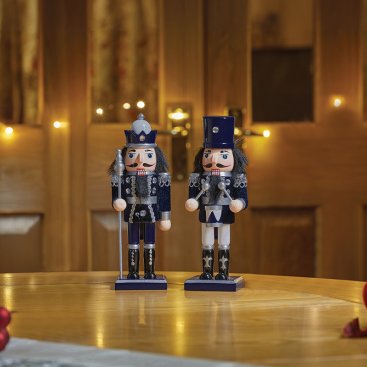 Nutcracker - Navy & Silver