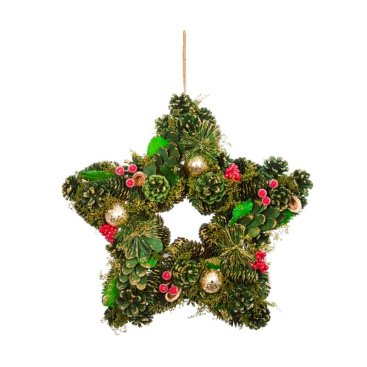 Bauble Pine Star, 35cm