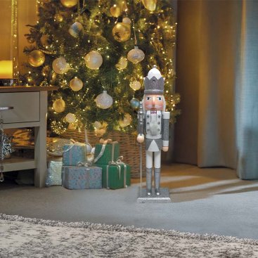 Nutcracker XL - Silver & White