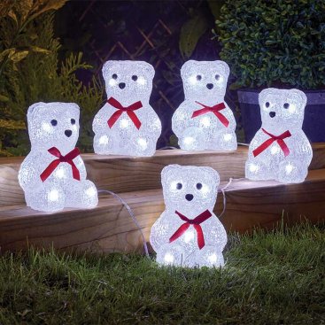InLit Ice Polar Bears - Set of 5