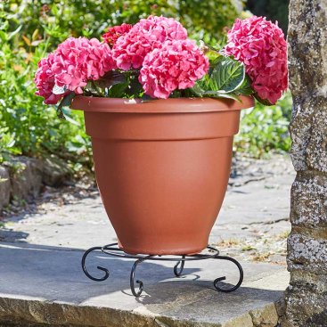 25cm Flower Pot Stand, Black 25cm Flower Pot Stand, Black
