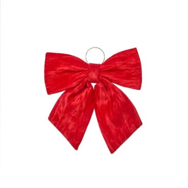 22cm Velvet Bow - Ruby