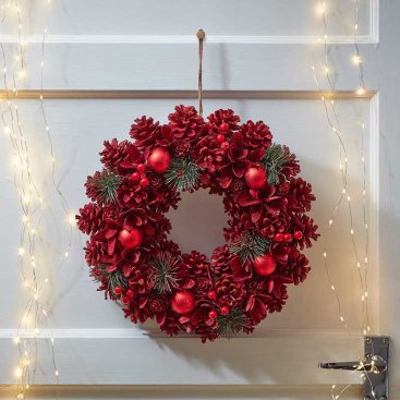 RubyPine Wreath, 50cm