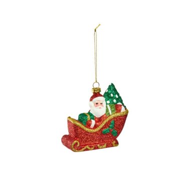Sleigh Santa Pendant