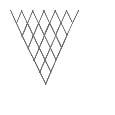 Heavy Duty Expanding Fan Trellis - Slate Grey,1.8x0.9m, FSC1