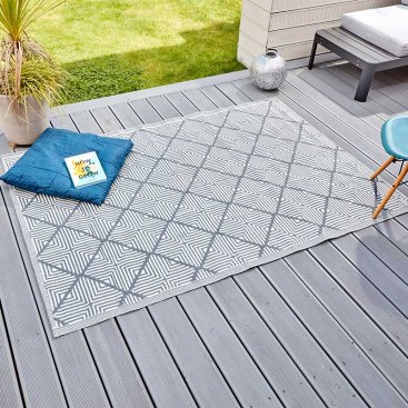 Alfresco Mats - Alexandria - Slate - 150 x 210cm