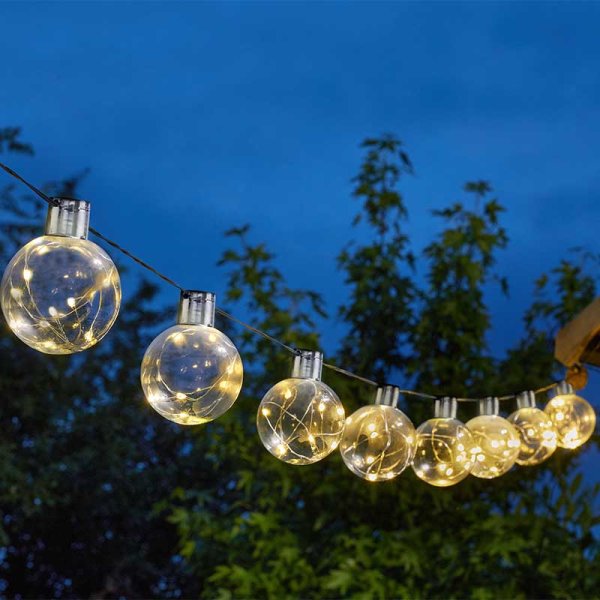 Smart solar firefly clearance string lights