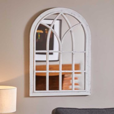 Victorian Home & Garden Mirror - Silvergris