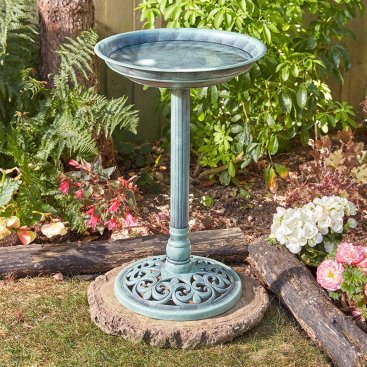 Verdigris Bird Bath