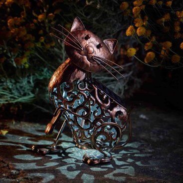 Solar Silhouette Cat