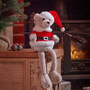 Teddy Santa Dangly Legs