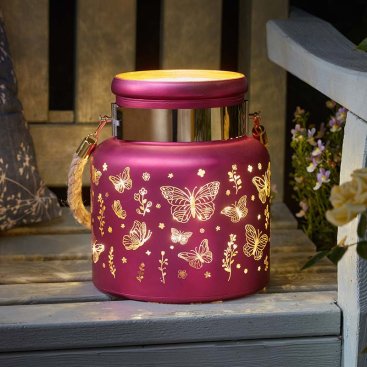 Papillon Lantern - Pink