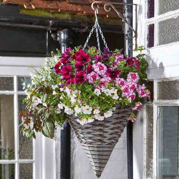 14in Pinto Faux Rattan Hanging Cone 14in Pinto Faux Rattan Hanging Cone