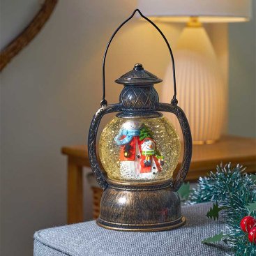 SnowSwirl Frosty Lantern