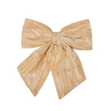 34cm Velvet Bow - Champagne