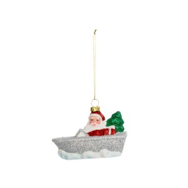 Speedboat Santa Pendant