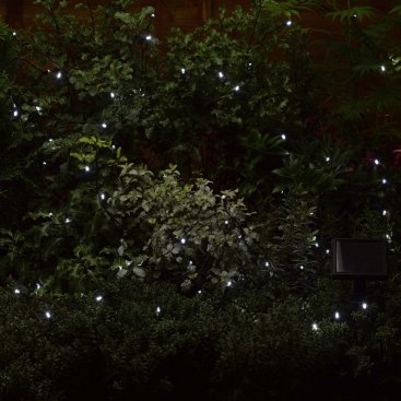 100 Solar Strings Cool White String Lights