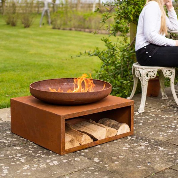 Tierra Firebowl Log Store Smart Garden Products