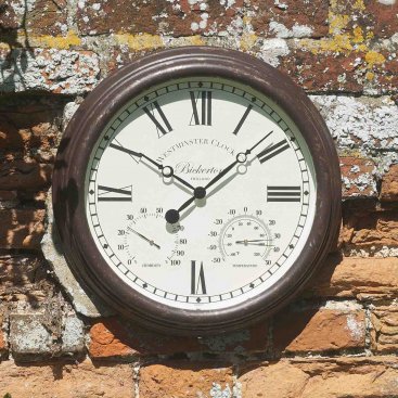 15in Bickerton Wall Clock & Thermometer