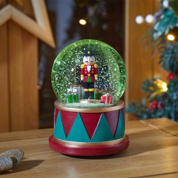 10cm Musical Nutcracker SnowSphere