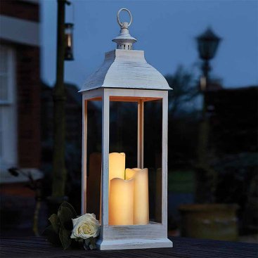 Giant Cream Battery Lantern