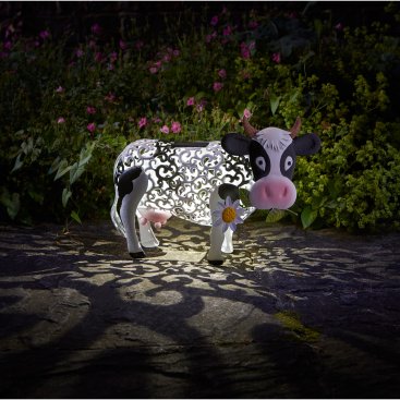Solar Silhouette Daisy Cow Solar Silhouette Daisy Cow