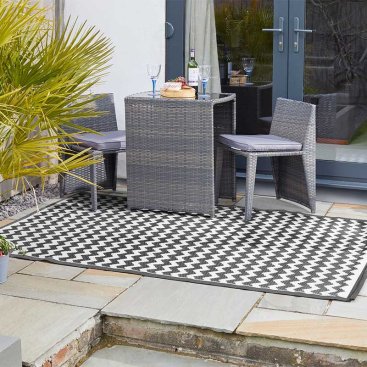 Alfresco Mats - Atlantis - Onyx - 150 x 210cm