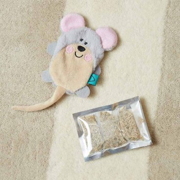 Nip-it Refillable Catnip Mouse - sachet included