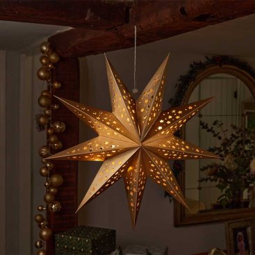 InLit Origami Star - Gold, 50cm