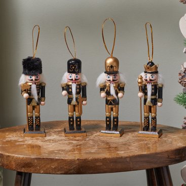 Nutcracker Pendant - Black & Gold