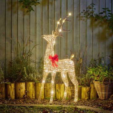 GlitterTwist Gold Reindeer 95cm, LV