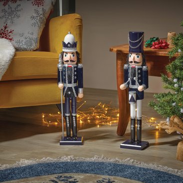 Nutcracker XL - Navy & Silver