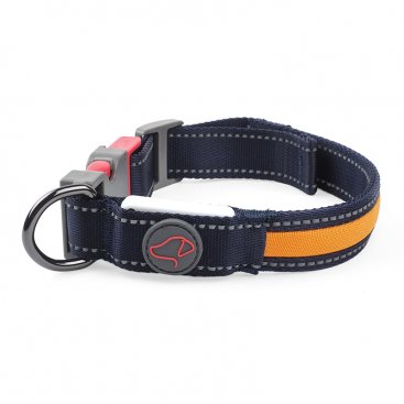 S (34cm-41cm) Flash & Go Rechargeable Night Dog Collar