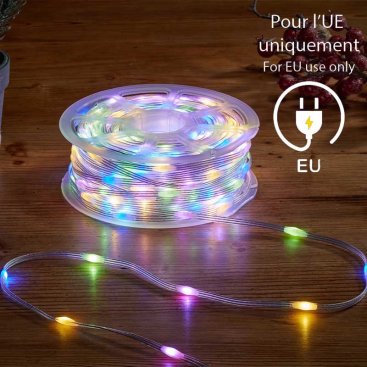 TwoTone String Lights - 200 LEDs - Warm/Multi, LV, EU Plug
