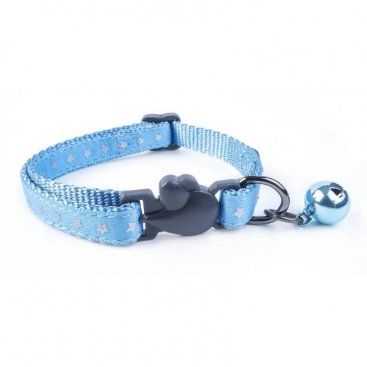 WonderLust Starry Shiny Blue Cat Collar
