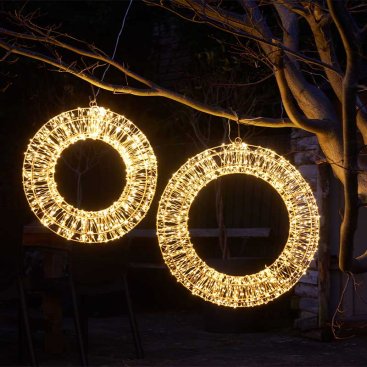 960 LED Galaxy Wreath - Warm White, LV