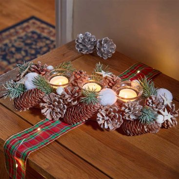 FrostPine Trio Candle Holder