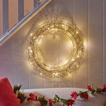 Gold Weave WonderWreath - 40cm