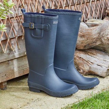 Classic Rubber Wellingtons - Navy S4