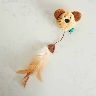 Nip-it Catnip Mouse Head & Feather