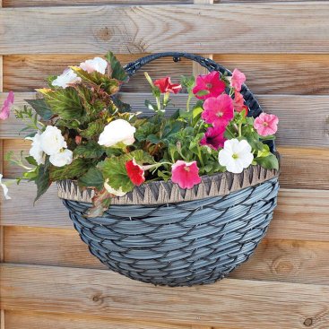 16in Tulsa Faux Wall Basket