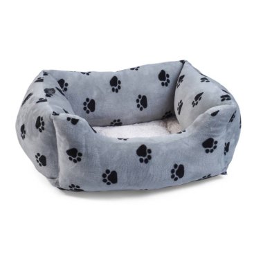 S SnugPaws Square Bed - Grey