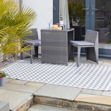 Alfresco Mats - Atlantis - Slate - 150 x 210cm